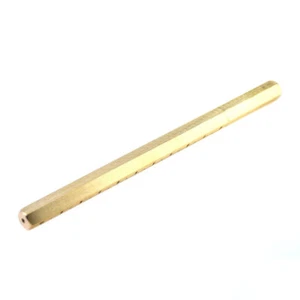 Penna in gel firma ottone esagonale semplicità penna da scrittura business oro - Foto 1 di 5