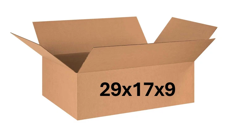 29" x 17" x 9" CARDBOARD BOX - 200 lb - SINGLE BOX - Image 1 of 4