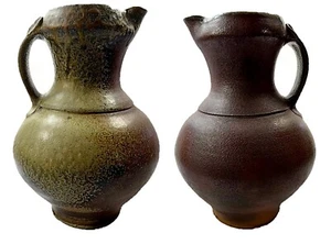 Vintage Studio Pottery Pitcher 11 inch Salt and Ash Glazes FREE USA SHIPPING! - Picture 1 of 13
