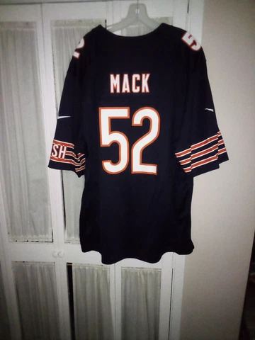 Nike On Field NFL Chicago Bears Khalil Mack #52 Men's GSH XXL Navy Blue Jersey Cover