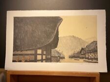NORIKANE HIROTO "Mountain Village (Aidu)" 2014 ED50 Original Etching Art