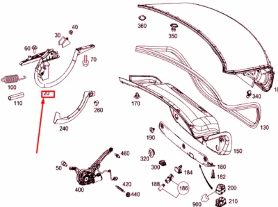 NUEVO MERCEDES-BENZ E W213 TAPA TRASERA IZQUIERDA BISAGRA PALANCA A2137500328 OEM NO🇺🇸DEBERES Foto 1 de 3