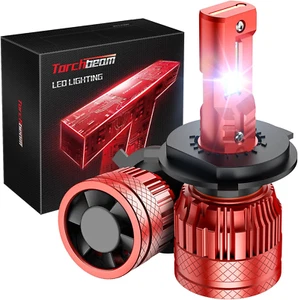 Torch beam 48,000LM H4 9003 Fog Light Bulbs, Super Bright H4 Powersports Bulbs - Picture 1 of 36