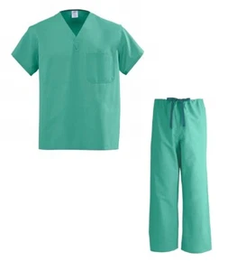 3XL Scrub Set Jade Green Angelstat Unisex Pocket Reversible Angelica Top + Pants - Picture 1 of 5