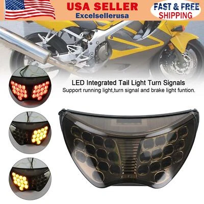 Luz de freno trasera con señales de giro LED apta para Honda CBR600F/F4/F4i 2004 2005 2006 Foto 1 de 4