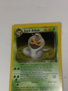 Dark arbok 2/82 Pokemon EX squadra razzo ritorno espansione no pieghe gioco leggero - Foto 1 di 7