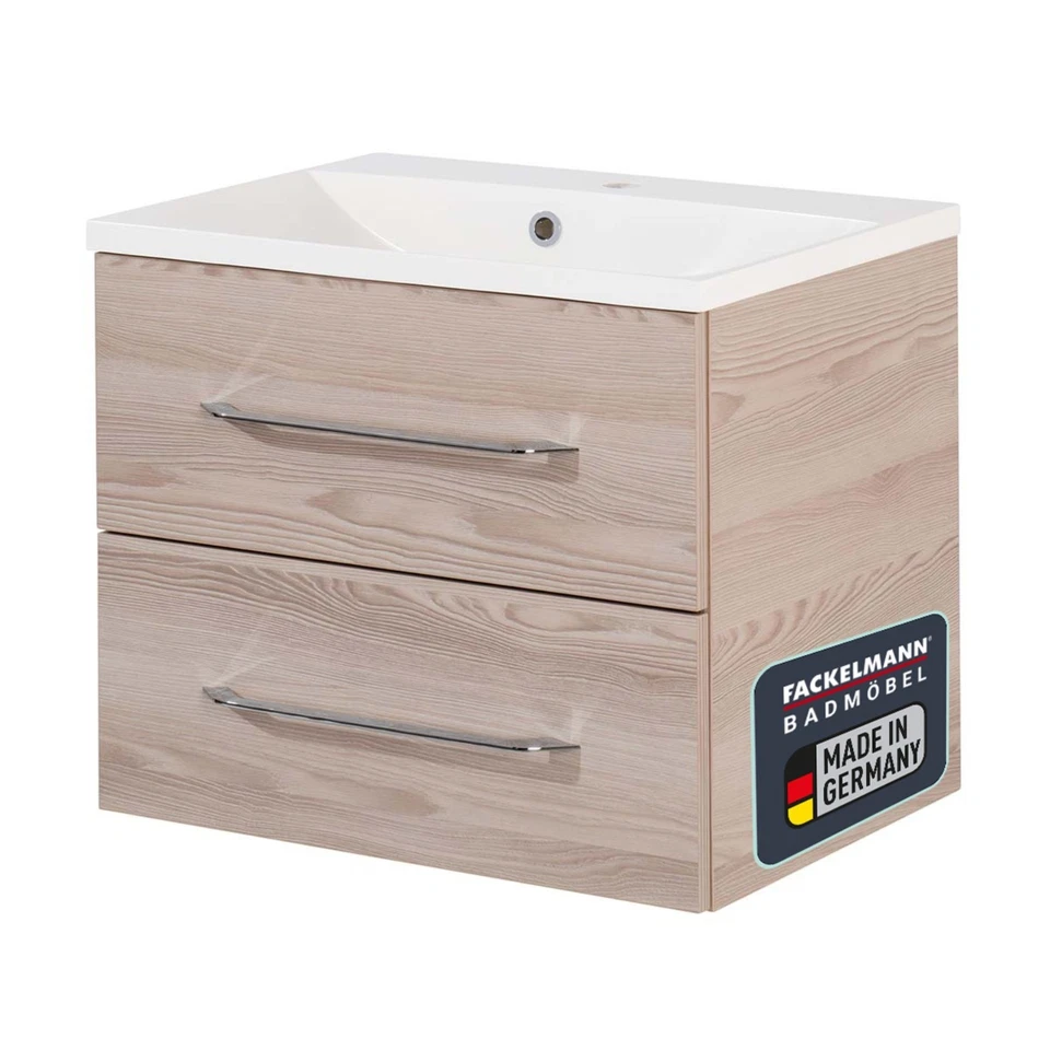 Fackelmann B.Clever Waschplatz - Beige/Braun, 60 x 51 x 46 cm