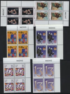 CYPRUS 1996 COMPLETE YEAR SETS MNH STAMPs ALL IN BLOCKS OF 4 & CONTROL No - Picture 1 of 6