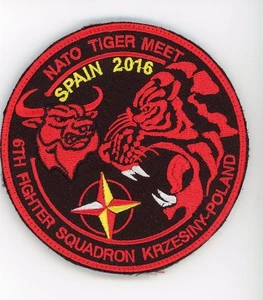 PARCHE POLONIA OTAN TIGER MEET 2016 6tH FS KRZESINY VEL BACK PARCHE - Imagen 1 de 1