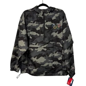 Chaqueta Camuflada Champion Para Hombre Grande Logo Corporativo Equipo de Estadio Cuarto Cremallera - Imagen 1 de 13