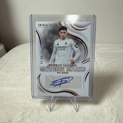 2024-25 Panini Immaculate Soccer Federico Valverde Modern Marks Auto /49 - Image 1 of 4