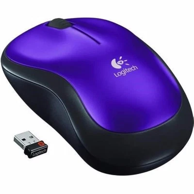 Logitech Wireless Mouse M185 Optical Wireless Vivid Violet M185 910-003807 - Image 1 of 3