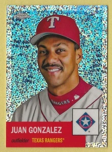 2022 Chrome Platinum Anniversary Juan Gonzalez Speckle Refractor Rangers 386 - Picture 1 of 2