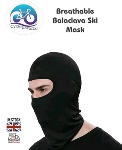 Balaclava Full Face Mask Men Women Cycling Ski Winter Warm Neck Black Motorbike - Picture 1 of 8
