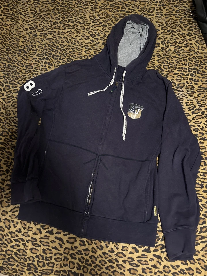 AJ Armani 牛仔学院牛仔裤连帽衫 - XL — 第 1/4 张图片