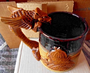 DRAGONMAGIC viking drinking tankard BRAND NEW BOXED VERY HEAVY - Picture 1 of 7