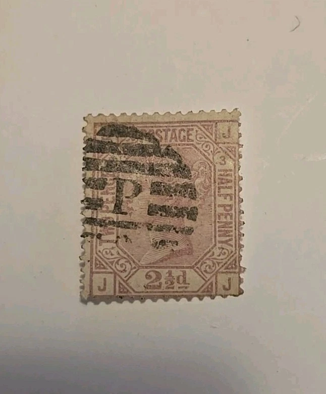 Great Britain Scott 66PL3 Queen Victoria Surface Print 1875 VG-F Used Plate 3 JJ - Image 1 of 1