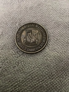 US Army Challenge Coin-69th Signal Battalion Communicators - Picture 1 of 5