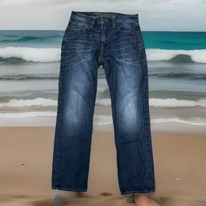 AMERICAN EAGLE Herren Jeans dunkelblau Waschung Slim Fit Straight Denim Gr. 30/32 - Bild 1 von 18