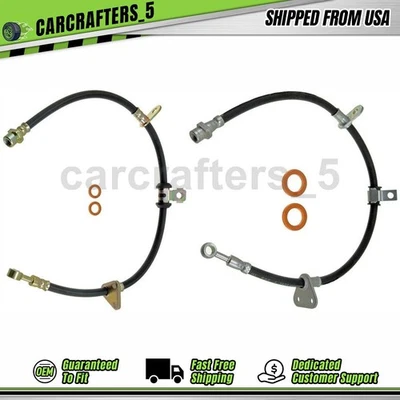 2 mangueras hidráulicas de freno delantero para Honda Accord 1986 1987 1988 1989 2,0 L Foto 1 de 4