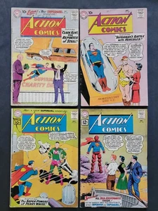 ACTION COMICS (DC) 4-BOOK LOT! SILVER AGE! (1961-1969) ALL SUPERMAN! & SUPEGIRL! - Picture 1 of 24