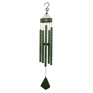 Aluminium Green Chorus Musical Wind Chime Outdoor Home Garden Gift 40" - Picture 1 of 3