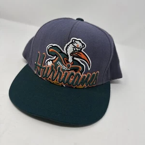 Miami Hurricanes Vintage Top Of The World TOW Sebastian Spell Out SnapBack Hat - Picture 1 of 14