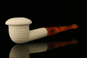 Tubo de espuma de mar bloque recto de celosía calabaza con estuche equipado M1638 - Imagen 1 de 7