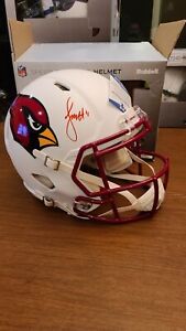 2023 gold rush full size helmet autograph NFL Larry Fitzgerald Arizona Cardinals
