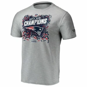 Nueva Inglaterra PATRIOTAS NFL Super Bowl LIII Campeones Hombres CAMISETA GRANDE FANÁTICOS - Imagen 1 de 3