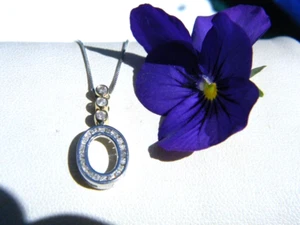 10k Gold Diamond Oval Pendant Necklace - Picture 1 of 8