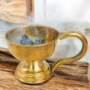 Lámpara de oración de latón Dhoop Dhani de 7 pulgadas para Pooja Dhoop Box soporte de incienso de latón - Imagen 1 de 6