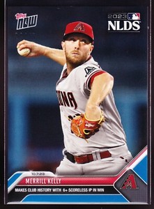Merrill Kelly Arizona Diamondbacks vs Dodgers 2023 MLB Topps Now #975 BLUE 24/49