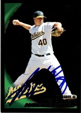 2010 Topps Black Border Baseball Andrew Bailey Oakland Athletics #236 Signed