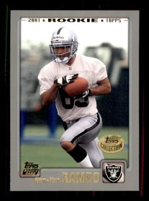 2001 FOOTBALL 2001 Topps Ken-Yon Rambo Oakland Raiders #319 RC1 - Image 1 of 2