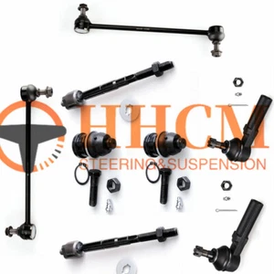 8PC Front Inner Outer Tie Rod Lower Ball Joint Sway Bar SET For Caravan Voyager - Foto 1 di 2