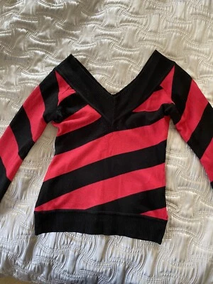 Bebe Off Shoulder Sexy Sweater. Sz Small - Image 1 of 4