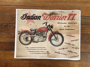 Vintage Replica Indian Warrior T.T Cardstock Chuck Myles 24" x 18" Poster - Picture 1 of 5