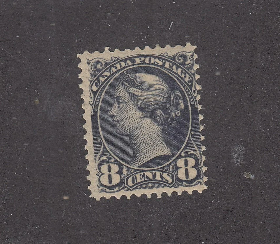 CANADA # 44 FVF-MNH 8cts VIOLET BLACK SMALL QUEEN CAT VALUE $400 - Image 1 of 1