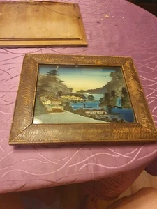 antico quadro retro vetro Cina XIX secolo - Foto 1 di 6