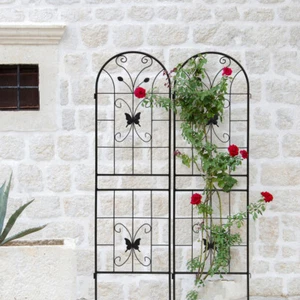 2 Pack Metal Garden Trellis Rustproof Trellis for Climbing Plants Outdoor Flower - Picture 1 of 6