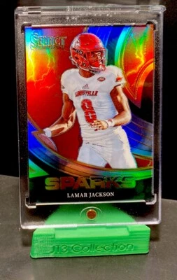 2023 Select Draft Lamar Jackson Silver Prizm Sparks Insert Ravens QB - Image 1 of 3