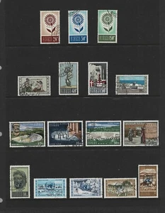 CYPRUS 1964 COMPLETE YEAR ALL SETS : 5 SETS, 19 STAMPS + 1 M/S VERY FINE USED - Picture 1 of 2