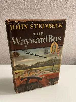 The Wayward Bus By John Steinbeck February 1947 Viking Press Hardcover w/DJ Foto 1 de 4