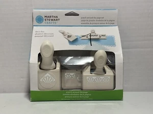 Martha Stewart Crafts Punch Around The Page Set Paper Punch Deco Fan Frames - Picture 1 of 2