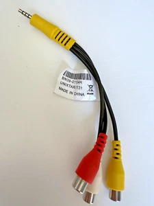 Samsung CBF Signal Composite Audio Video AV Adapter RCA Cable 3.5mm BN39-01154H - Picture 1 of 4