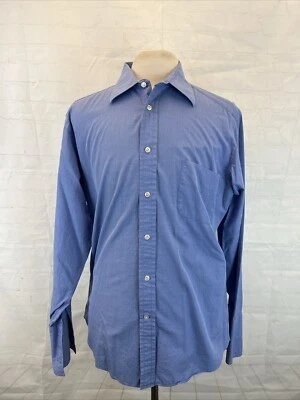 Faconnable Men's Blue Cotton Dress Shirt 16.5 - L $98 - Image 1 of 4
