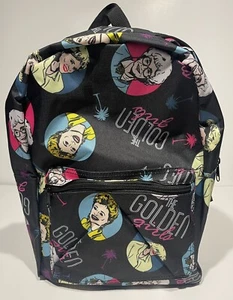 The Golden Girls Backpack Squad Goals Betty White Photo Face Galaxy Bookbag  - Picture 1 of 6