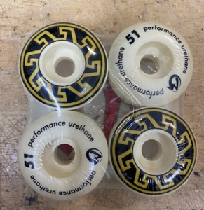 ACCEL 51 RARE OLD SCHOOL SKATEBOARD WHEELS NEW! set of 4 Gonzales Vallely - Picture 1 of 4
