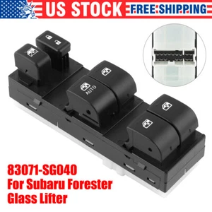 Interruptor de ventana eléctrica maestro del lado izquierdo del conductor 83071SG040 para Subaru Forester 14-16 - Imagen 1 de 9